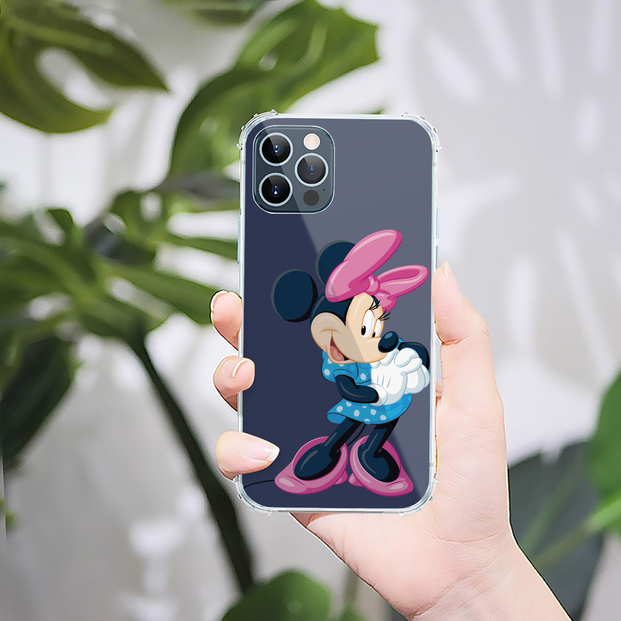 （画像用） ミッキーマウス Mickey Mouse 【iPhone 12シリーズ対応】透明スマホケース（クリアソフトケース）